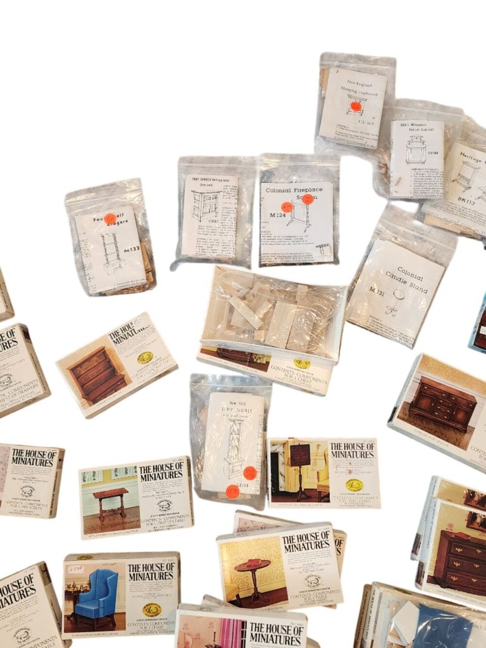 65 Vintage Houseworks Miniature Dollhouse Furniture Kits - Picture 3 of 8
